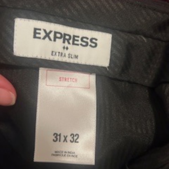 EXPRESS Men's black dress pants size slim 31x32 - Picture 2 of 5